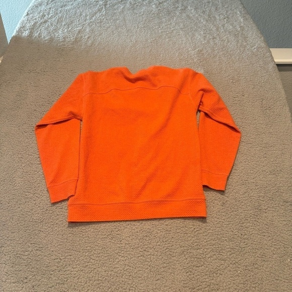 Lululemon All Yours Crew Sweatshirt Womens 6 Orange Heathered Brick Bubble Dot - Picture 2 of 8